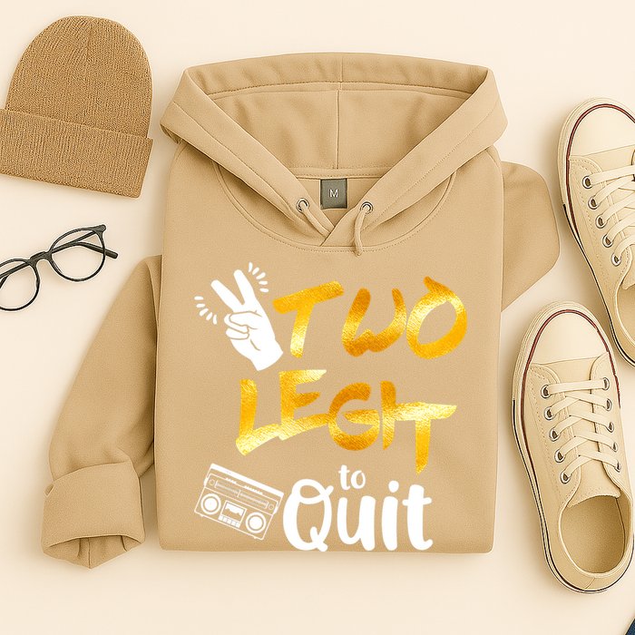Funny 2nd Birthday Hip Hop Theme Two Legit To Quit 1 Hoodie