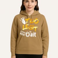 Funny 2nd Birthday Hip Hop Theme Two Legit To Quit 1 Hoodie