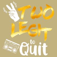 Funny 2nd Birthday Hip Hop Theme Two Legit To Quit 1 Button
