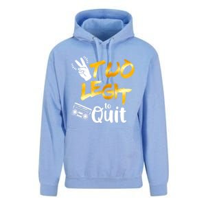 Funny 2nd Birthday Hip Hop Theme Two Legit To Quit 1 Unisex Surf Hoodie