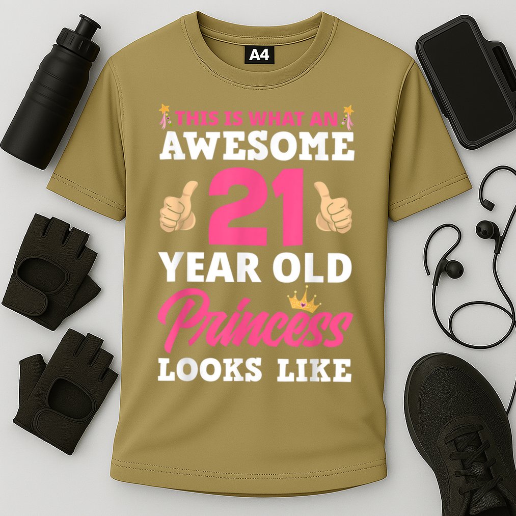Funny 21st Birthday Women Funny 21 Years Old Birthday Girls Cooling Performance Crew T-Shirt