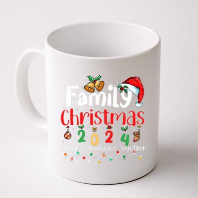 Family 2024 Christmas Matching Outfits Squad Santa Elf Funny Coffee Mug