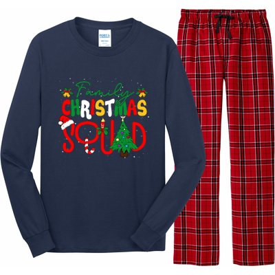 Family 2024 Christmas Matching Outfits Team Santa Elf Squad Long Sleeve Pajama Set