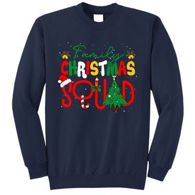 Family 2024 Christmas Matching Outfits Team Santa Elf Squad Tall Sweatshirt