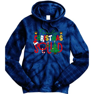 Family 2024 Christmas Matching Outfits Team Santa Elf Squad Tie Dye Hoodie