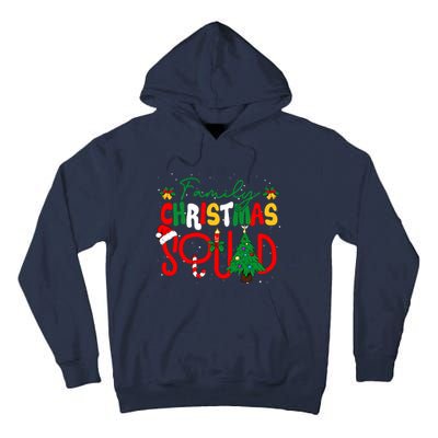 Family 2024 Christmas Matching Outfits Team Santa Elf Squad Tall Hoodie