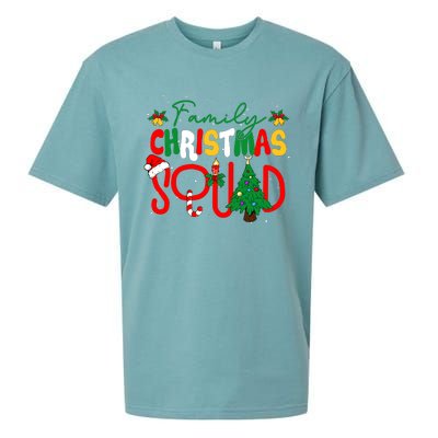 Family 2024 Christmas Matching Outfits Team Santa Elf Squad Sueded Cloud Jersey T-Shirt