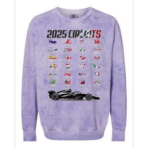 Formula 2025 Circuits Formula 2025 Schedule Race Car Formula Colorblast Crewneck Sweatshirt