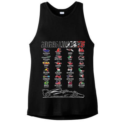 Formula 2025 Circuits Formula 2025 Schedule Race Car Formula Ladies PosiCharge Tri-Blend Wicking Tank