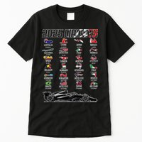 Formula 2025 Circuits Formula 2025 Schedule Race Car Formula Tall T-Shirt