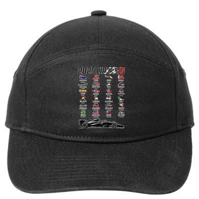 Formula 2025 Circuits Formula 2025 Schedule Race Car Formula 7-Panel Snapback Hat