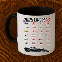 Formula 2025 Circuits Formula 2025 Schedule Race Car Formula Mug