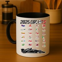 Formula 2025 Circuits Formula 2025 Schedule Race Car Formula Mug