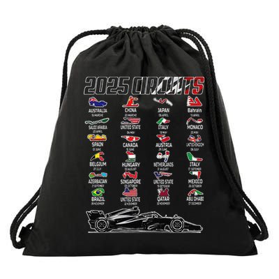 Formula 2025 Circuits Formula 2025 Schedule Race Car Formula Drawstring Bag