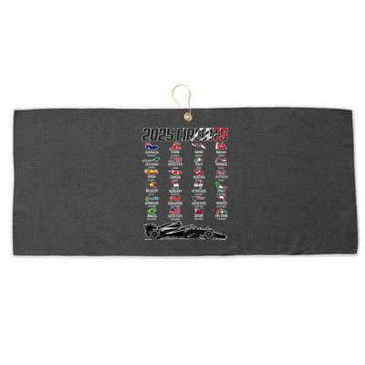 Formula 2025 Circuits Formula 2025 Schedule Race Car Formula Large Microfiber Waffle Golf Towel