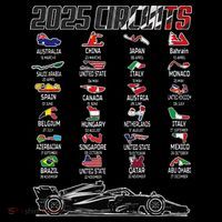 Formula 2025 Circuits Formula 2025 Schedule Race Car Formula Tall Sweatshirt