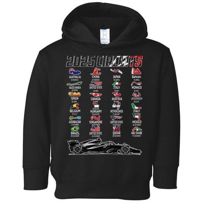 Formula 2025 Circuits Formula 2025 Schedule Race Car Formula Toddler Hoodie