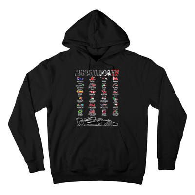 Formula 2025 Circuits Formula 2025 Schedule Race Car Formula Tall Hoodie