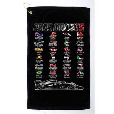 Formula 2025 Circuits Formula 2025 Schedule Race Car Formula Platinum Collection Golf Towel