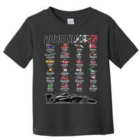 Formula 2025 Circuits Formula 2025 Schedule Race Car Formula Toddler T-Shirt