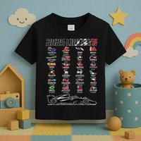 Formula 2025 Circuits Formula 2025 Schedule Race Car Formula Toddler T-Shirt
