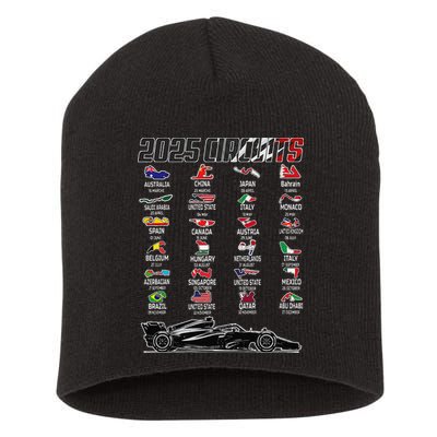 Formula 2025 Circuits Formula 2025 Schedule Race Car Formula Short Acrylic Beanie