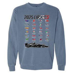 Formula 2025 Circuits Formula 2025 Schedule Race Car Formula Garment-Dyed Sweatshirt