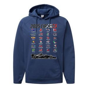 Formula 2025 Circuits Formula 2025 Schedule Race Car Formula Performance Fleece Hoodie