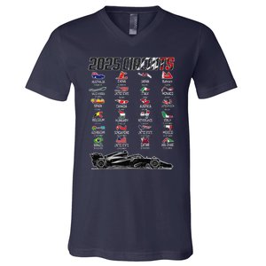 Formula 2025 Circuits Formula 2025 Schedule Race Car Formula V-Neck T-Shirt