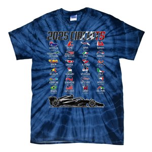 Formula 2025 Circuits Formula 2025 Schedule Race Car Formula Tie-Dye T-Shirt