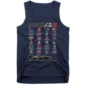 Formula 2025 Circuits Formula 2025 Schedule Race Car Formula Tank Top