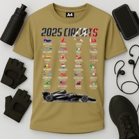 Formula 2025 Circuits Formula 2025 Schedule Race Car Formula Performance Shirt