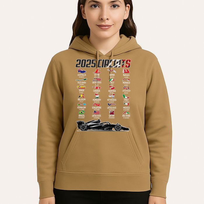 Formula 2025 Circuits Formula 2025 Schedule Race Car Formula Hoodie