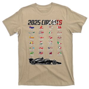 Formula 2025 Circuits Formula 2025 Schedule Race Car Formula T-Shirt