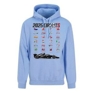 Formula 2025 Circuits Formula 2025 Schedule Race Car Formula Unisex Surf Hoodie