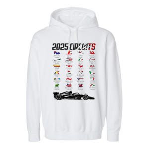 Formula 2025 Circuits Formula 2025 Schedule Race Car Formula Garment-Dyed Fleece Hoodie