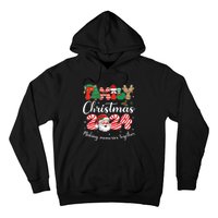 Family 2024 Christmas Matching Outfits Team Santa Elf Squad Hoodie