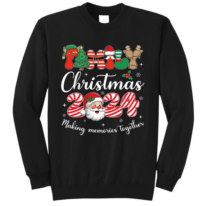 Family 2024 Christmas Matching Outfits Team Santa Elf Squad Sweatshirt