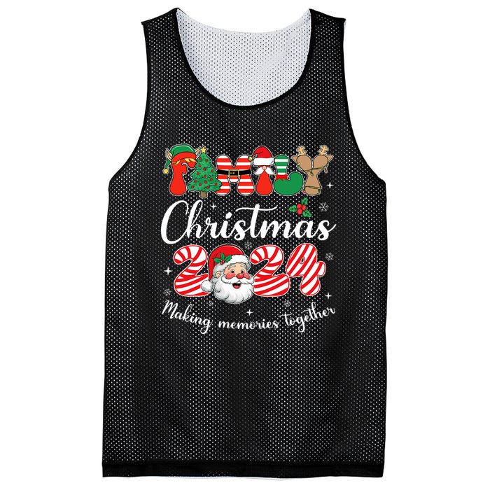 Family 2024 Christmas Matching Outfits Team Santa Elf Squad Mesh Reversible Basketball Jersey Tank