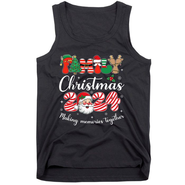 Family 2024 Christmas Matching Outfits Team Santa Elf Squad Tank Top