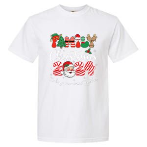 Family 2024 Christmas Matching Outfits Team Santa Elf Squad Garment-Dyed Heavyweight T-Shirt