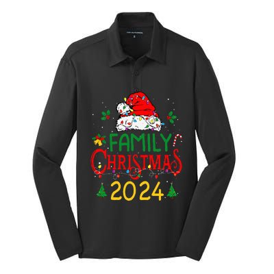 Family 2024 Christmas Matching Outfits Team Santa Elf Squad Silk Touch Performance Long Sleeve Polo