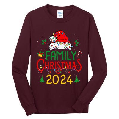 Family 2024 Christmas Matching Outfits Team Santa Elf Squad Tall Long Sleeve T-Shirt