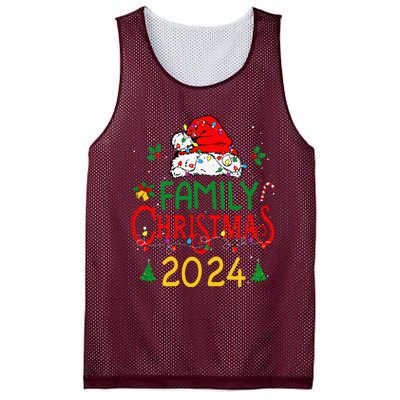 Family 2024 Christmas Matching Outfits Team Santa Elf Squad Mesh Reversible Basketball Jersey Tank