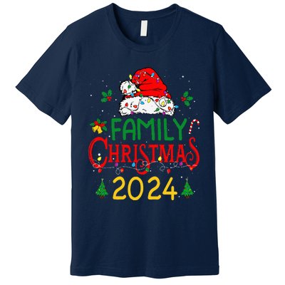 Family 2024 Christmas Matching Outfits Team Santa Elf Squad Premium T-Shirt