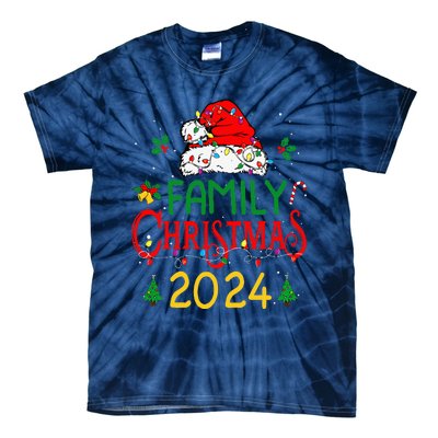 Family 2024 Christmas Matching Outfits Team Santa Elf Squad Tie-Dye T-Shirt