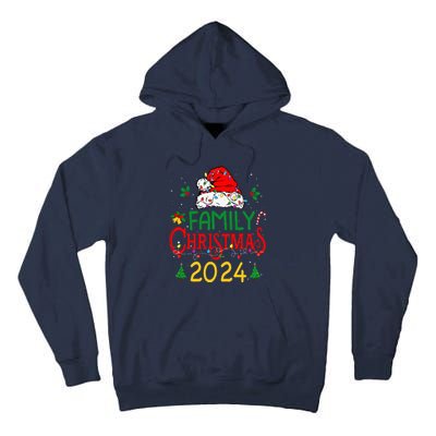 Family 2024 Christmas Matching Outfits Team Santa Elf Squad Tall Hoodie