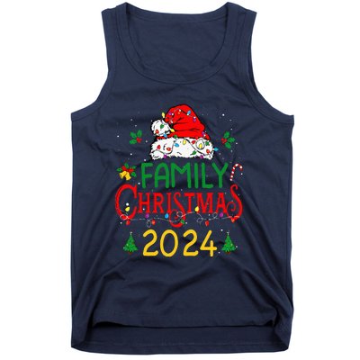 Family 2024 Christmas Matching Outfits Team Santa Elf Squad Tank Top