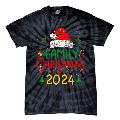 Family 2024 Christmas Matching Outfits Team Santa Elf Squad Tie-Dye T-Shirt