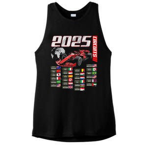 Formula 2025 Circuits Formula 2025 Schedule Racing Car Track Ladies PosiCharge Tri-Blend Wicking Tank